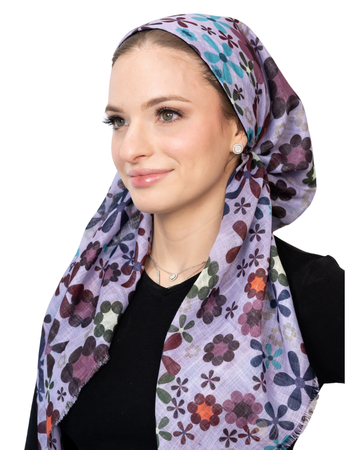 Tie Ur Knot Lilac Bloom Square Scarf myselflingerie.com